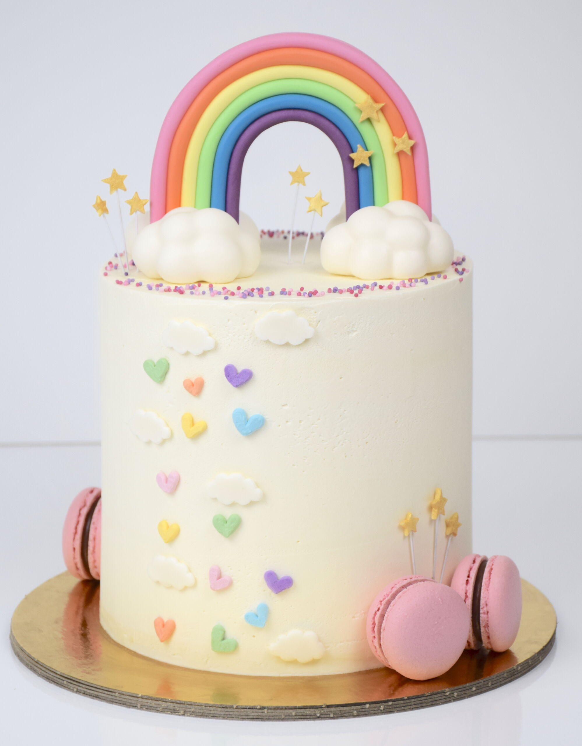 Gâteau arc en ciel anniversaire